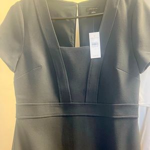 Ann Taylor Dark Grey Dress in Bi-Stretch